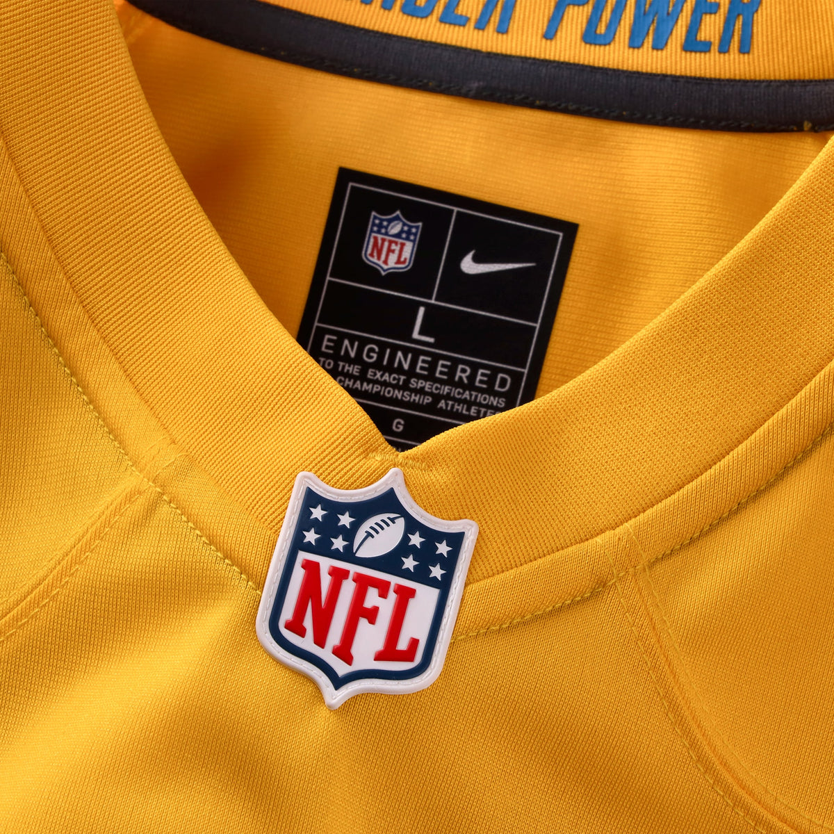 Men's Los Angeles Chargers Oronde Gadsden Nike Gold Alternate Charger Power Game Jersey