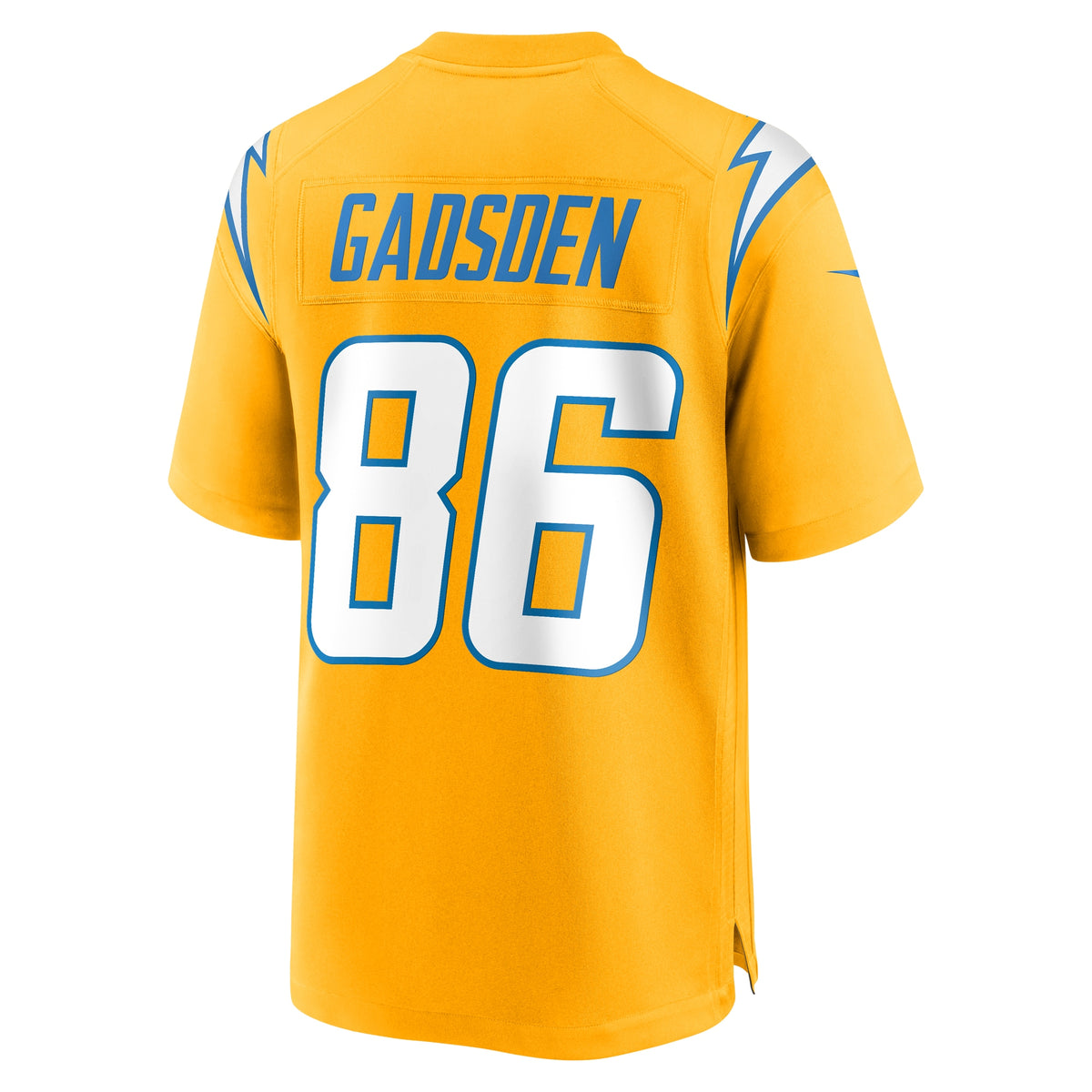 Men's Los Angeles Chargers Oronde Gadsden Nike Gold Alternate Charger Power Game Jersey