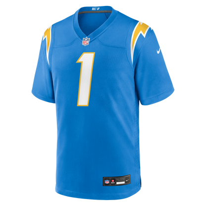 Men's Los Angeles Chargers Quentin Johnston Nike Powder Blue Game Player Jersey