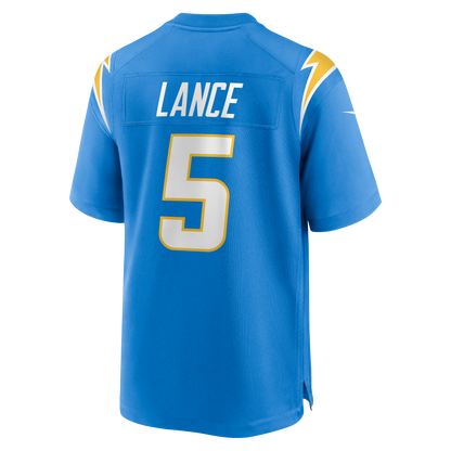 Men's Los Angeles Chargers Trey Lance Nike Powder Blue Team Game Jersey
