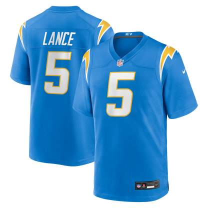 Men's Los Angeles Chargers Trey Lance Nike Powder Blue Team Game Jersey