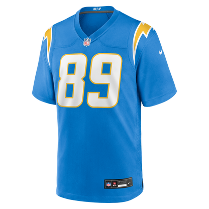 Men's Los Angeles Chargers Will Dissly Nike Powder Blue Team Game Jersey