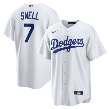 Men's Los Angeles Dodgers Blake Snell Nike White Home Replica Jersey