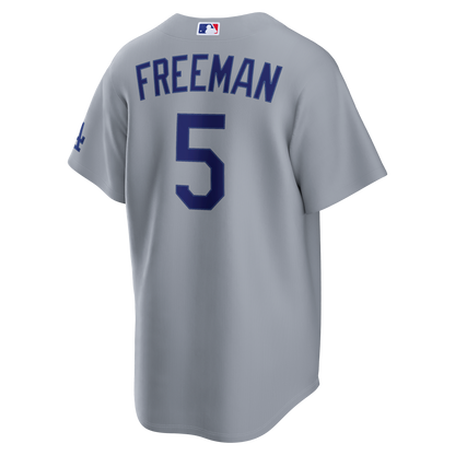 Men's Los Angeles Dodgers Freddie Freeman Nike Gray Road Stadium Jersey