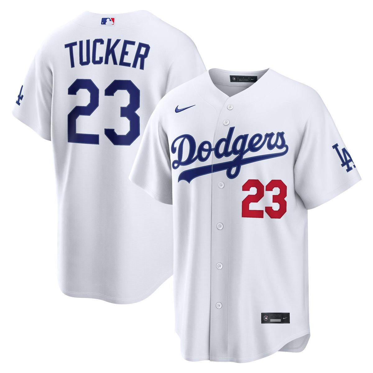 Men's Los Angeles Dodgers Kyle Tucker Nike White Home Stadium Jersey