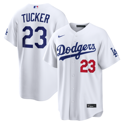 Men's Los Angeles Dodgers Kyle Tucker Nike White Home Stadium Jersey