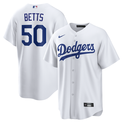 Men's Los Angeles Dodgers Mookie Betts Nike White Home Replica Jersey