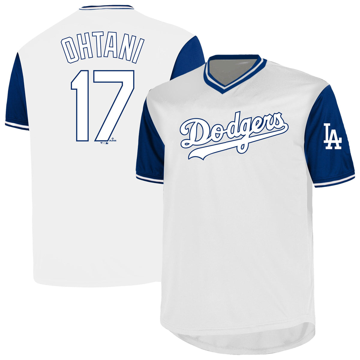 Men's Los Angeles Dodgers Shohei Ohtani Profile White Big & Tall Name & Number Jersey