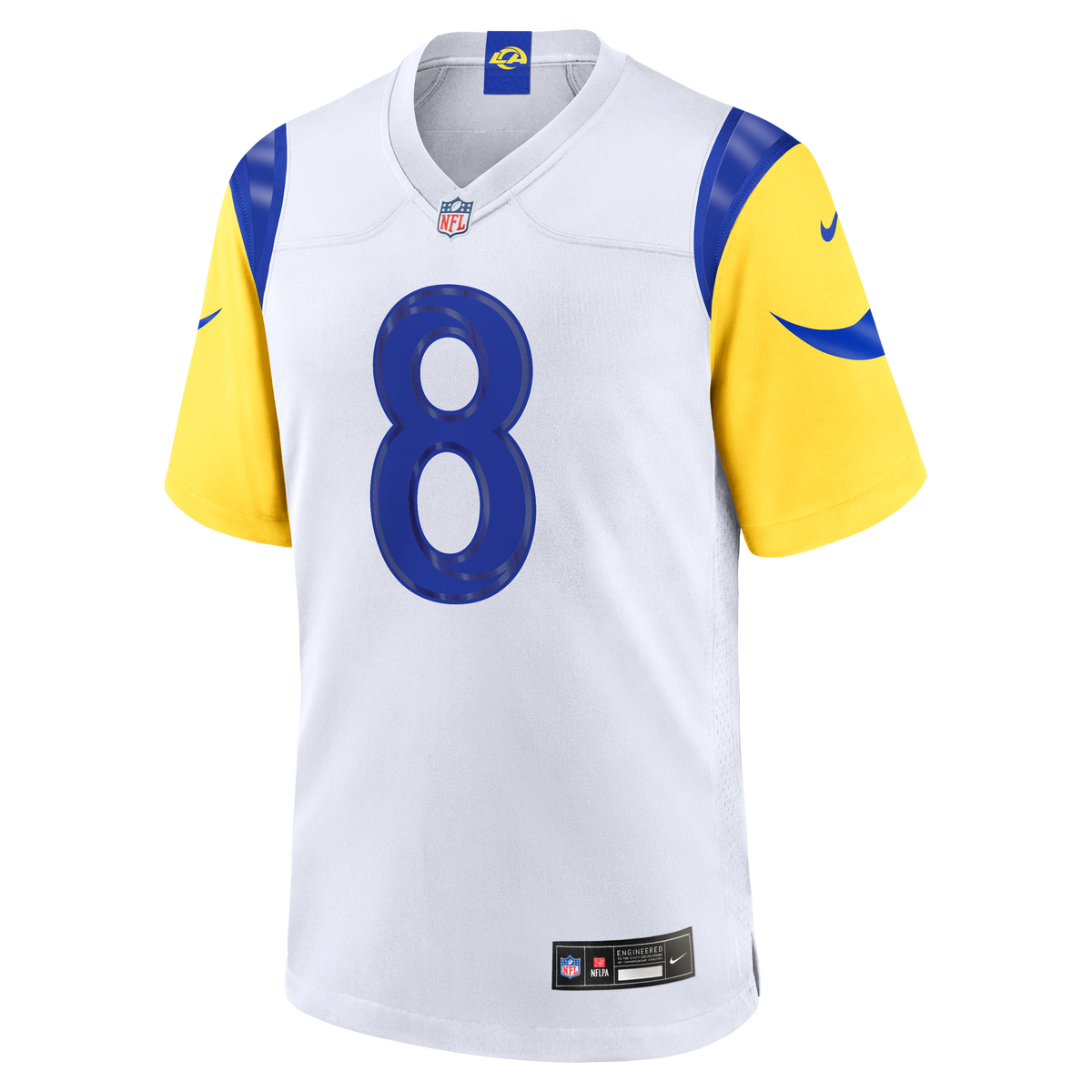 Men's Los Angeles Rams Jared Verse Nike White White Game Player Jersey