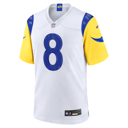 Men's Los Angeles Rams Jared Verse Nike White White Game Player Jersey