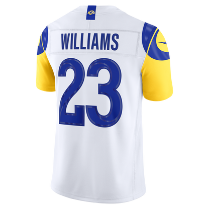 Men's Los Angeles Rams Kyren Williams Nike White Vapor F.U.S.E. Stitched Limited Jersey