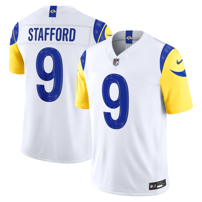 Men's Los Angeles Rams Matthew Stafford Nike White Vapor F.U.S.E. Stitched Limited Jersey
