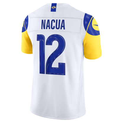 Men's Los Angeles Rams Puka Nacua Nike White Vapor F.U.S.E. Stitched Limited Jersey