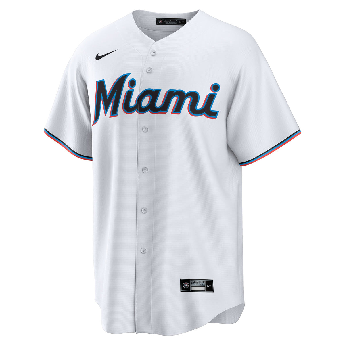 Men's Miami Marlins Liam Hicks Nike White Home Replica Jersey