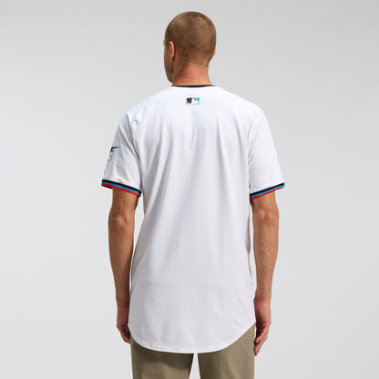 Men's Miami Marlins Nike White Home Elite Jersey