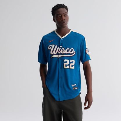 Men's Milwaukee Brewers Christian Yelich Nike Mineral Blue 2026 City Connect Stadium Jersey