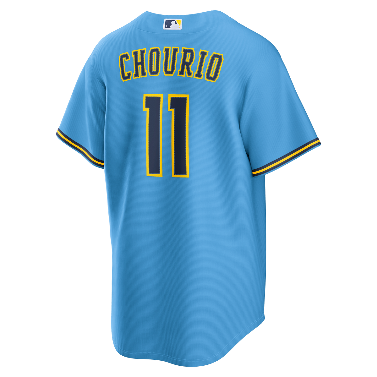 Men's Milwaukee Brewers Jackson Chourio Nike Light Blue Road Replica Jersey