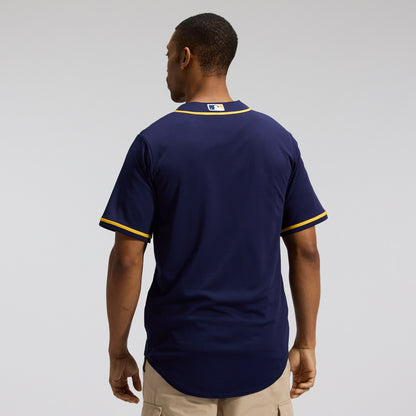 Men's Milwaukee Brewers Nike Navy Alternate Replica Team Jersey