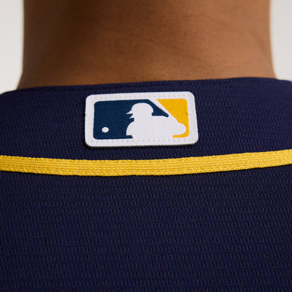 Men's Milwaukee Brewers Nike Navy Alternate Replica Team Jersey