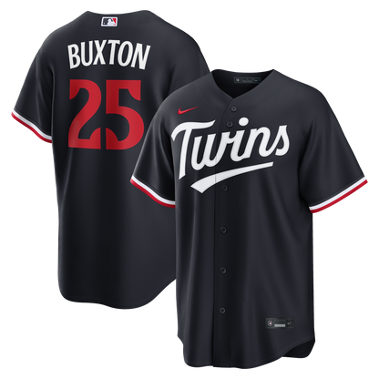 Men's Minnesota Twins Byron Buxton Nike Navy Alternate Replica Jersey
