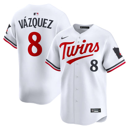 Men's Minnesota Twins Christian Ví¡zquez Nike White Home Limited Jersey