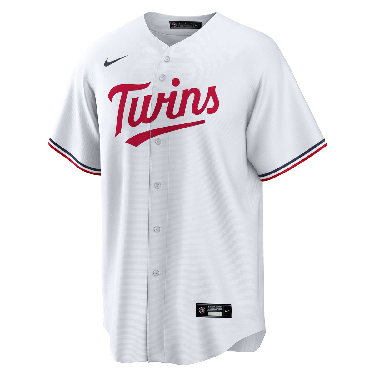Men's Minnesota Twins Pablo Lí³pez Nike White Home Replica Player Jersey