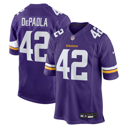 Men's Minnesota Vikings Andrew DePaola Nike Purple Game Jersey
