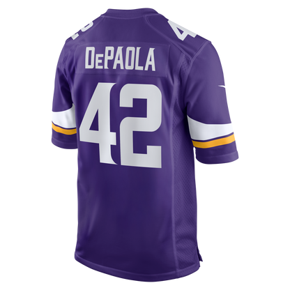 Men's Minnesota Vikings Andrew DePaola Nike Purple Game Jersey