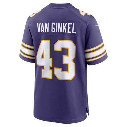 Men's Minnesota Vikings Andrew Van Ginkel Nike Purple Alternate Game Jersey