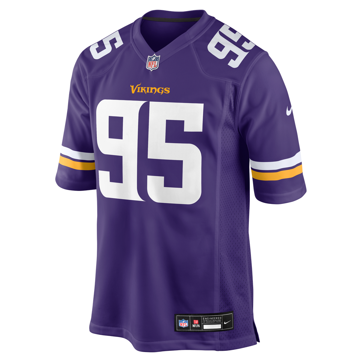 Men's Minnesota Vikings Caleb Banks Nike Purple 2026 NFL Draft First Round Pick No. 18 Team Game Jersey