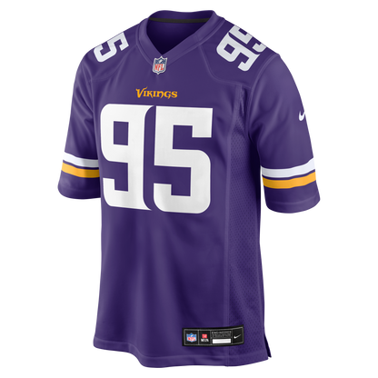 Men's Minnesota Vikings Caleb Banks Nike Purple 2026 NFL Draft First Round Pick No. 18 Team Game Jersey