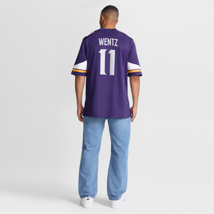 Men's Minnesota Vikings Carson Wentz Nike Purple Team Game Jersey