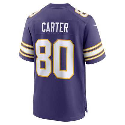 Men's Minnesota Vikings Cris Carter Nike Purple Retired Player Alternate Game Jersey