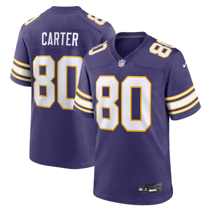 Men's Minnesota Vikings Cris Carter Nike Purple Retired Player Alternate Game Jersey