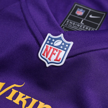 Men's Minnesota Vikings Dallas Turner Nike Purple Game Jersey