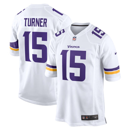 Men's Minnesota Vikings Dallas Turner Nike White Game Jersey