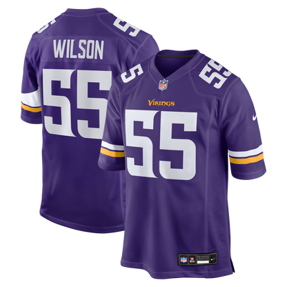 Men's Minnesota Vikings Eric Wilson Nike Purple Team Game Jersey