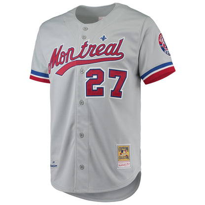 Men's Montreal Expos Vladimir Guerrero Mitchell & Ness Gray Cooperstown Collection Authentic Jersey