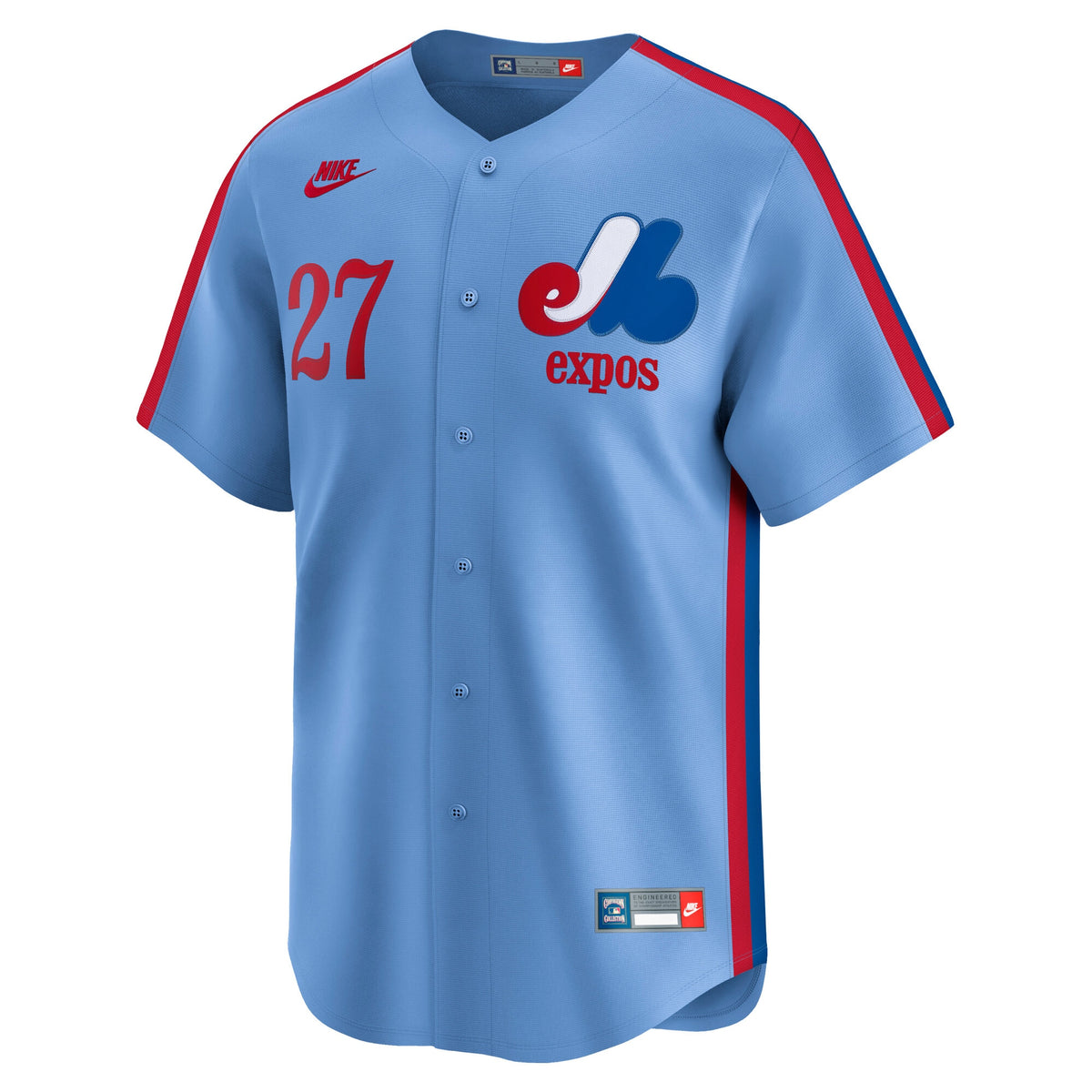 Men's Montreal Expos Vladimir Guerrero Nike Powder Blue Cooperstown Collection Limited Jersey