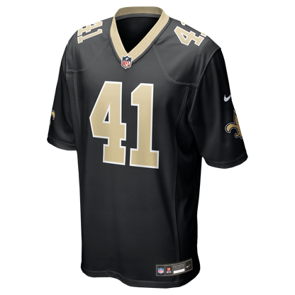 Men's New Orleans Saints Alvin Kamara Nike Black Game Jersey