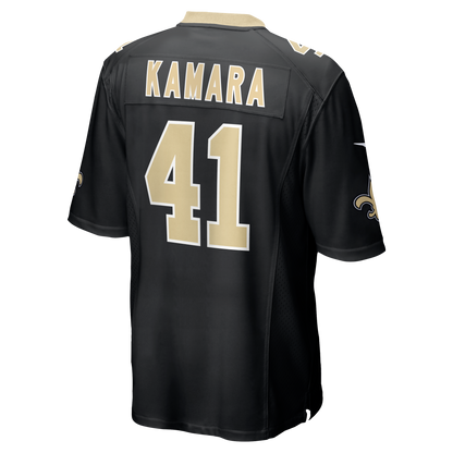 Men's New Orleans Saints Alvin Kamara Nike Black Game Jersey