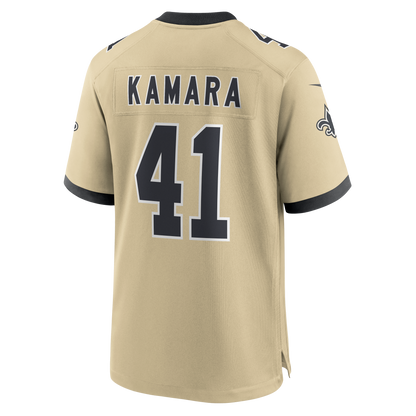 Men's New Orleans Saints Alvin Kamara Nike Gold Gameday Golds Alternate Game Player Jersey