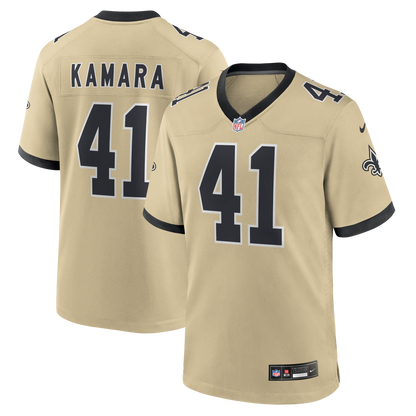 Men's New Orleans Saints Alvin Kamara Nike Gold Gameday Golds Alternate Game Player Jersey