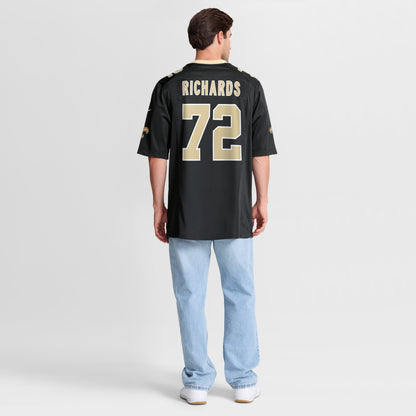 Men's New Orleans Saints Asim Richards Nike Black Team Game Jersey