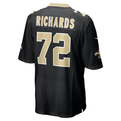 Men's New Orleans Saints Asim Richards Nike Black Team Game Jersey
