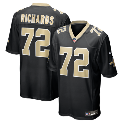 Men's New Orleans Saints Asim Richards Nike Black Team Game Jersey