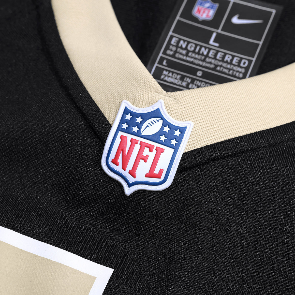 Men's New Orleans Saints Barry Wesley Nike Black Team Game Jersey