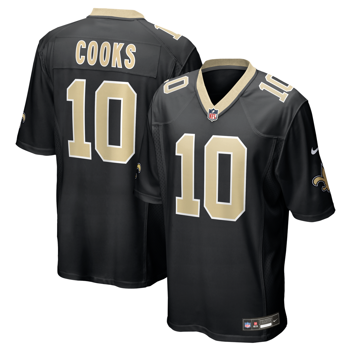 Men's New Orleans Saints Brandin Cooks Nike Black Team Game Jersey