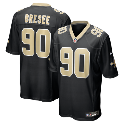 Men's New Orleans Saints Bryan Bresee Nike Black Game Jersey