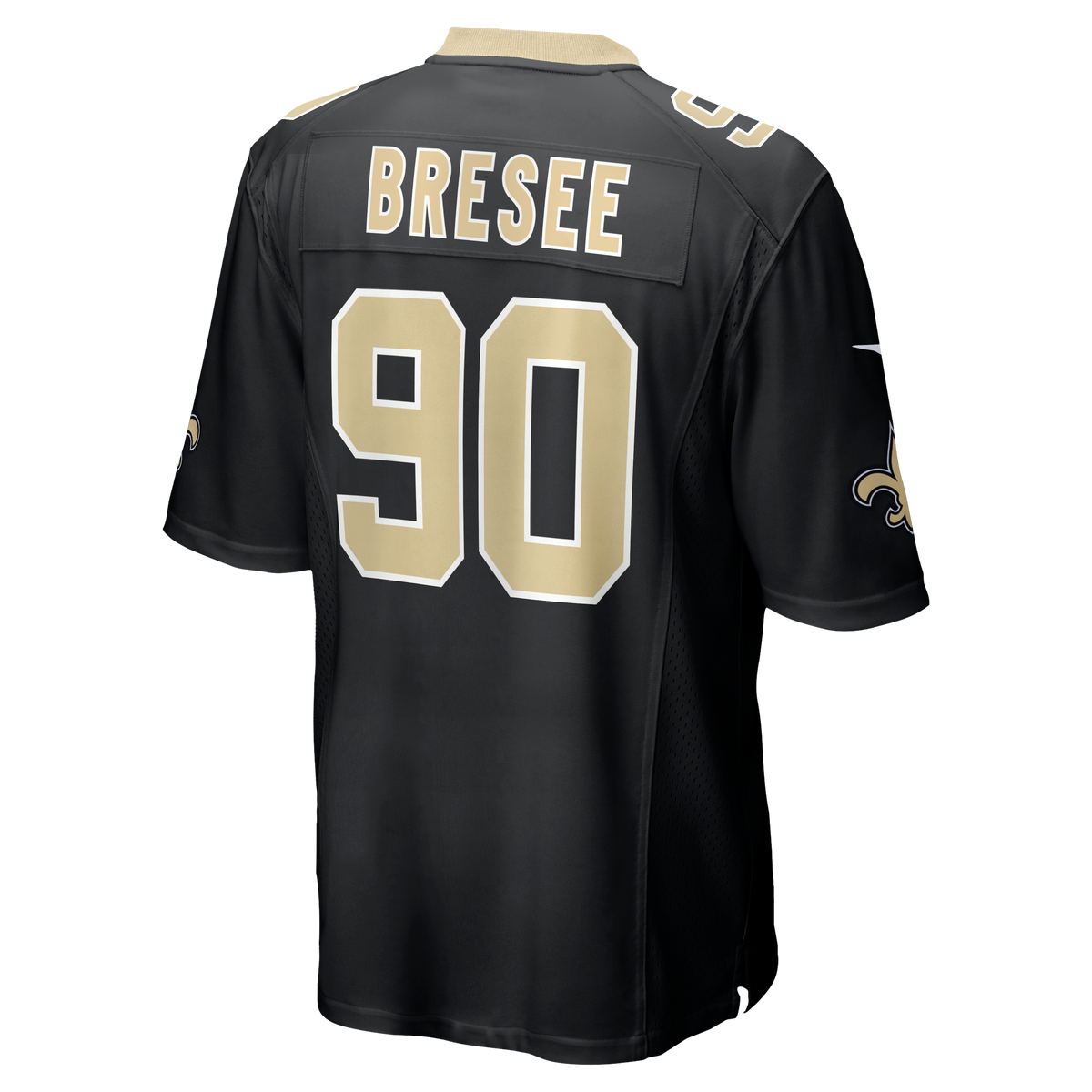 Men's New Orleans Saints Bryan Bresee Nike Black Game Jersey
